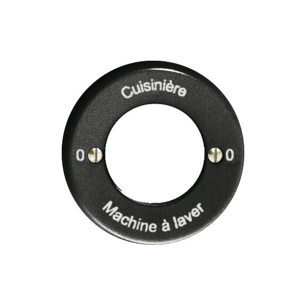 Kit front. 0-Cuisinière-0-Machine pour interr.rot à clé noir