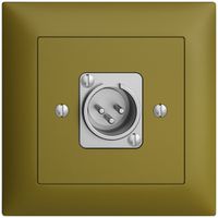 Presa INC XLR con spina EDIZIOdue olive
