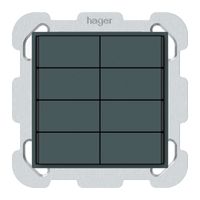 Pulsante KNX INC KAL 8×tasti 8×punti azionamento LED antracite