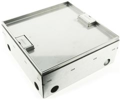 Boîte de sol Woertz WAK Cr 250×250×95mm hauteur de sol 95…140mm avec bord