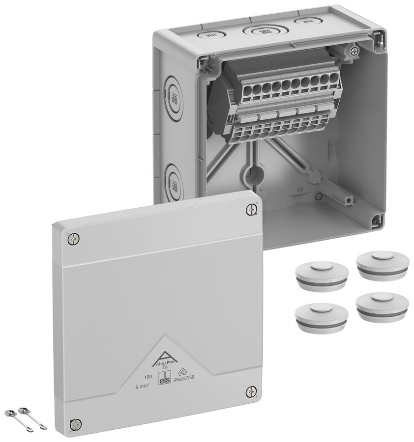 Boîte de dérivation AP Spelsberg Abox Pro SL-6² 152×152×85mm IP69 gr