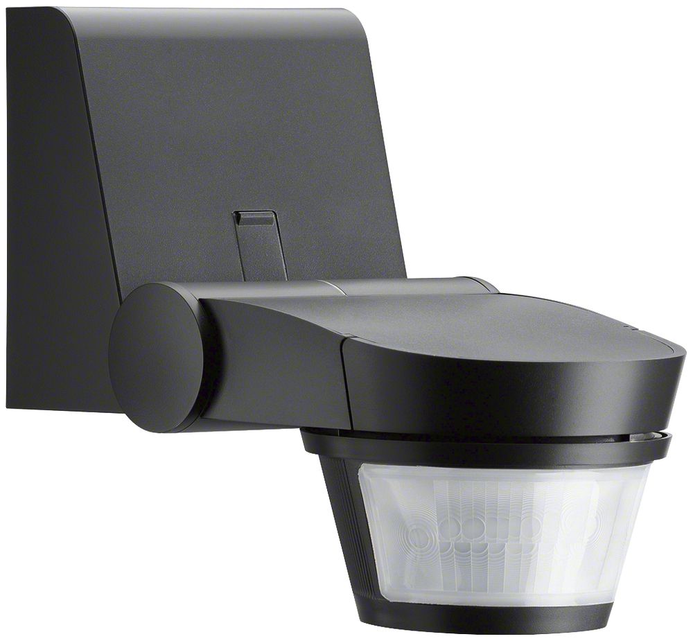 Détecteur de mouvement AP Hager 220° confort fermeture 230V au mur anthracite