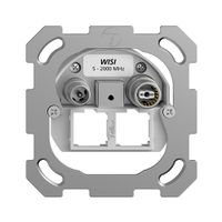 UP-Multimediadose Feller BSM EASYNET 11dB, f.2×RJ45 S-One