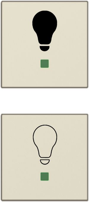 Set di tasti ABB free@home bianco luce