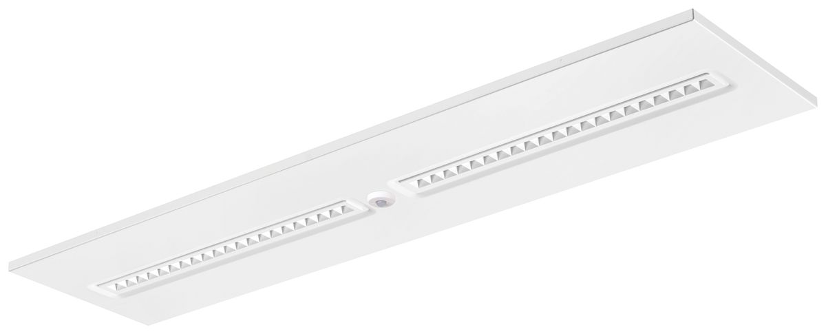 LED-Panelleuchte Sylvania OPTICLIP 1200 PIR 27W 3100lm 830 IP20/40 DIM weiss