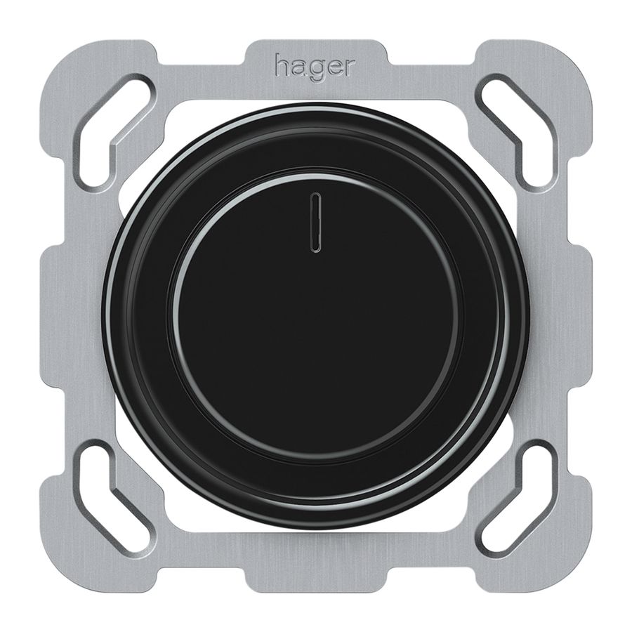 UP-Drehdimmer Uni-LED origin Phasenanschnitt 20…250VA 77×77mm sz