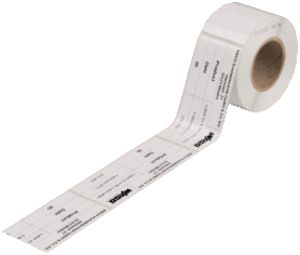 Typenschilder WAGO 44×99mm Rolle mit 500 Schilder, weiss