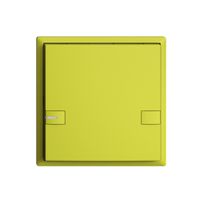 Poussoir ENC KNX 1× EDIZIOdue colore lemon RGB avec LED