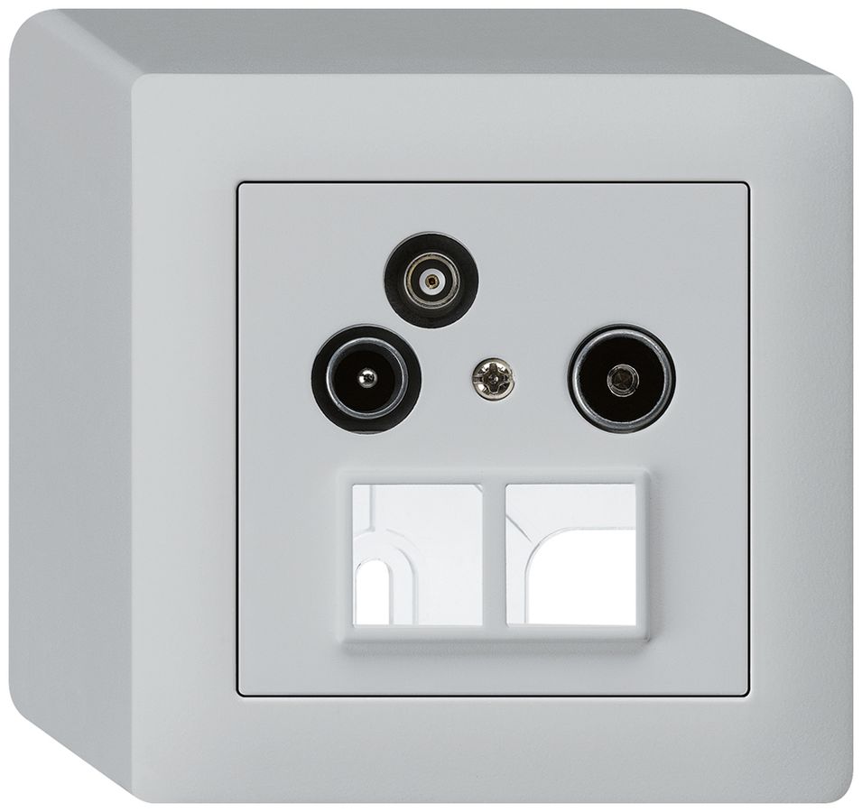 AP-Antennendose R/TV-Daten HMS kallysto 19dB hellgrau