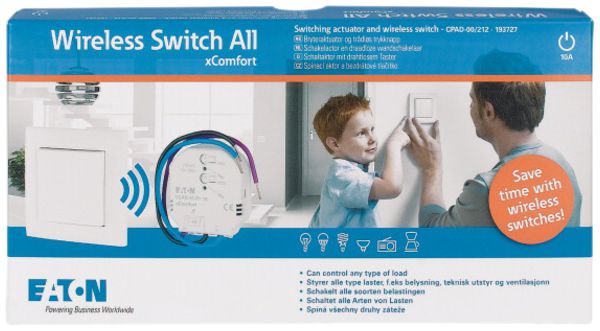 Kit de démarrage xComfort "Wireless Switch All", poussoir / actionneur
