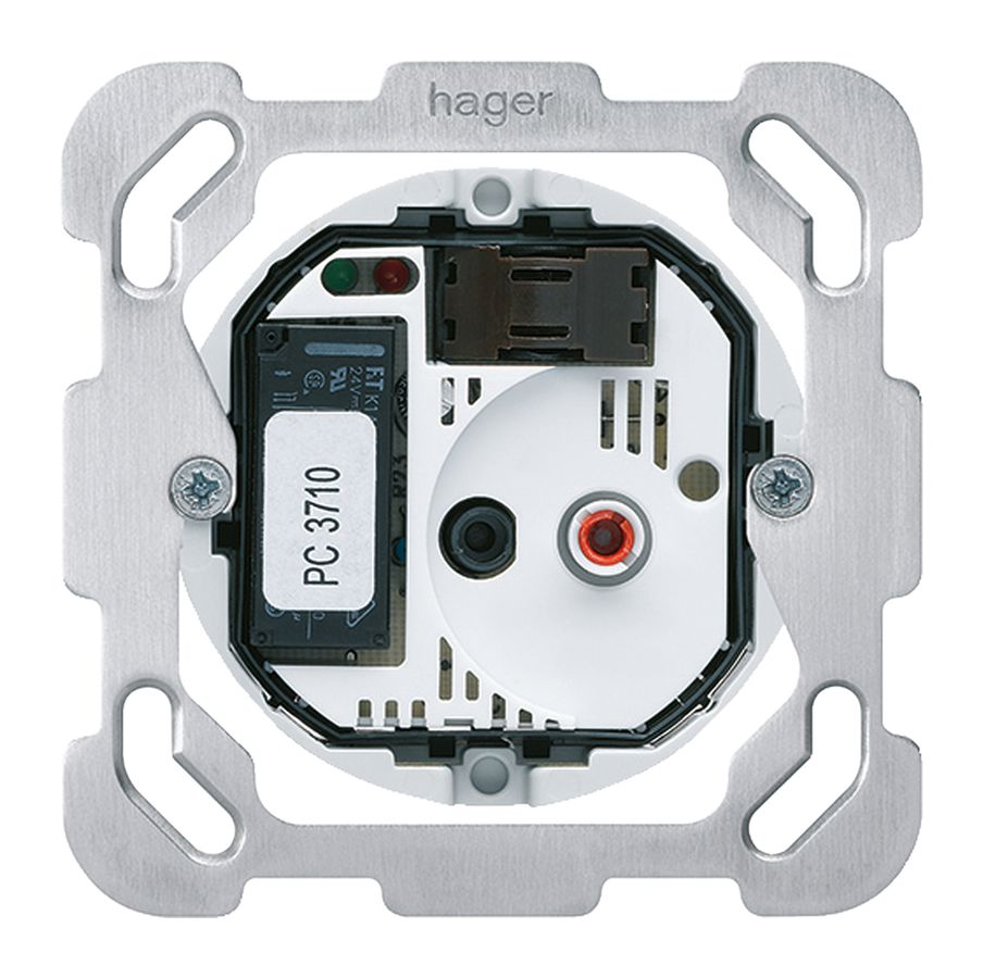 Intérieur pour thermostat d'ambiance ENC pour plancher chauffant plaque fixation