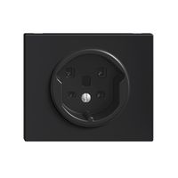 Prise INC FH T25 16A noir bornes à vis