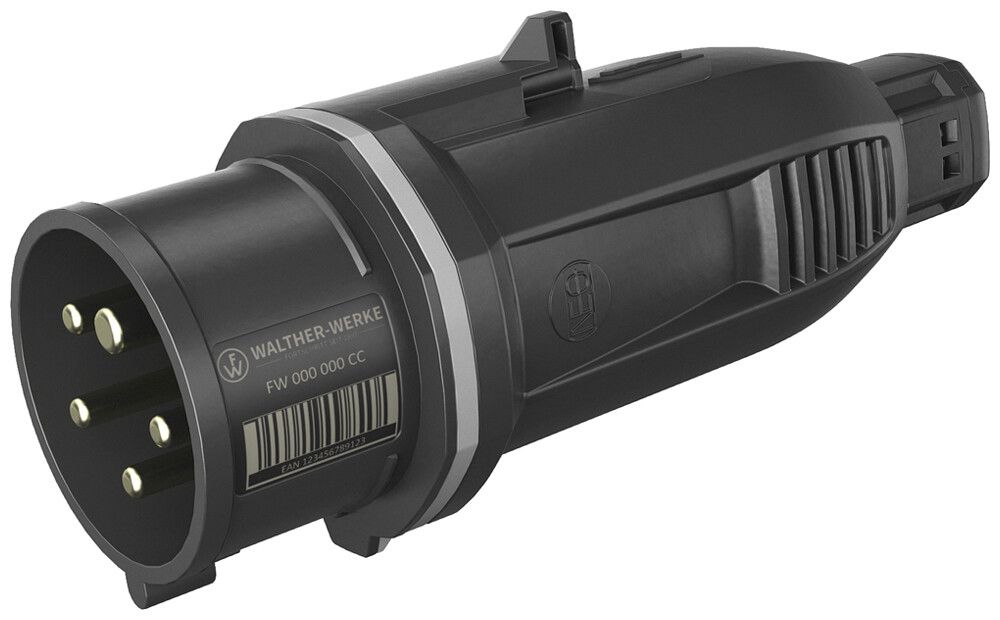 Spina CEE NEO 5P 16A >50V 1h grigio IP54 morsetto senza vite