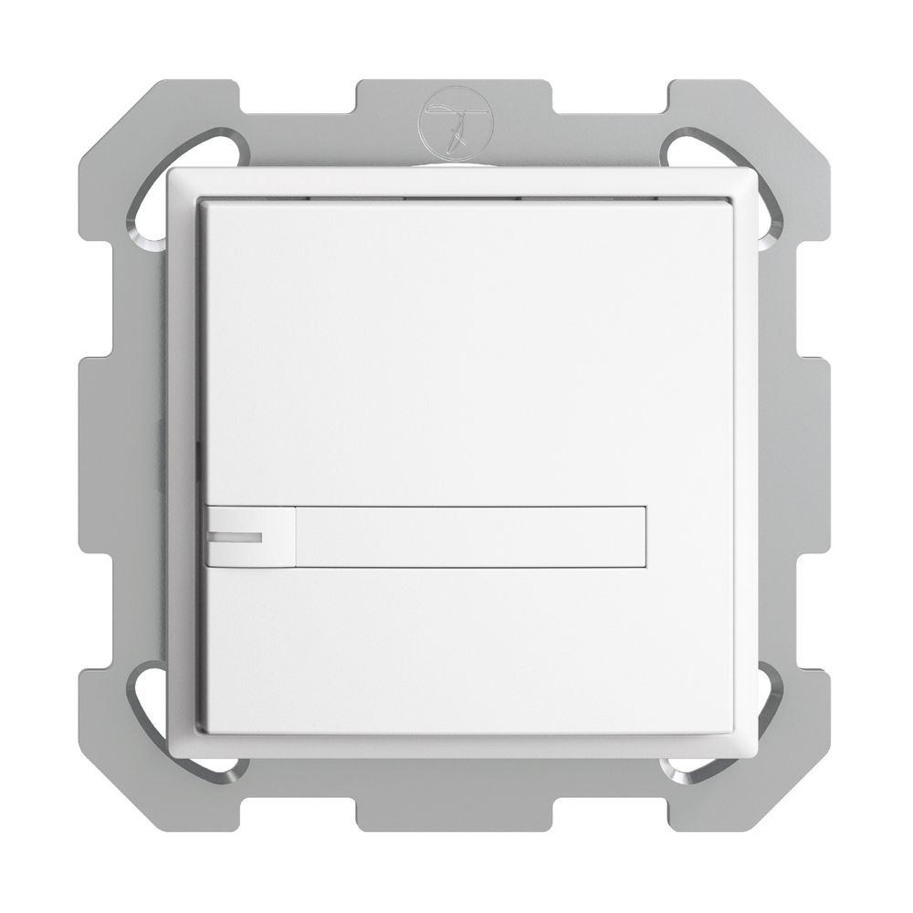 Poussoir KNX RGB ENC EDUE, 250mW, a.LED RGB, a.papier, 1×poussoir, 1×touche, bc