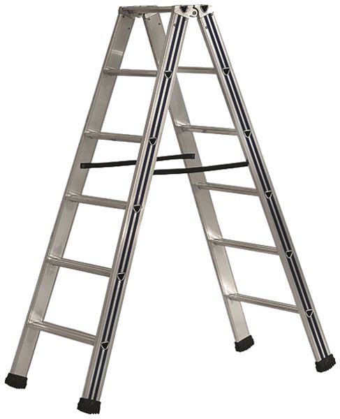 Escabeau double Plica Pikasso, 4 marches, aluminium