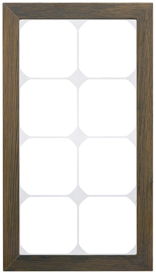 Abdeckrahmen KAL.art 4×2 274×154mm Räuchereiche