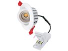 Downlight LED DOTLUX HEATspin 7W 925lm 2700…4000K IP20 WB Ø90×37mm blanc