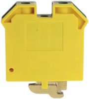 Schutzleiter-Reihenklemme Woertz 6…16mm² Schraubanschl.2×1 G-Schiene grün/gelb