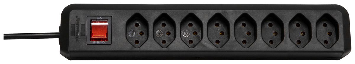 Prise multiple cleverLINE interrupteur 8×T13 5m H05VV-F 3×1mm² no