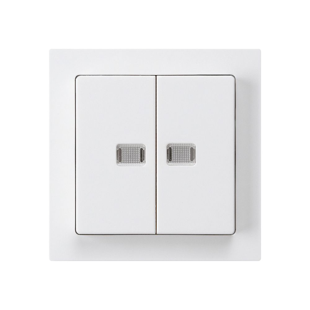 Frontset kallysto weiss mit 2 Linsen 60×60mm