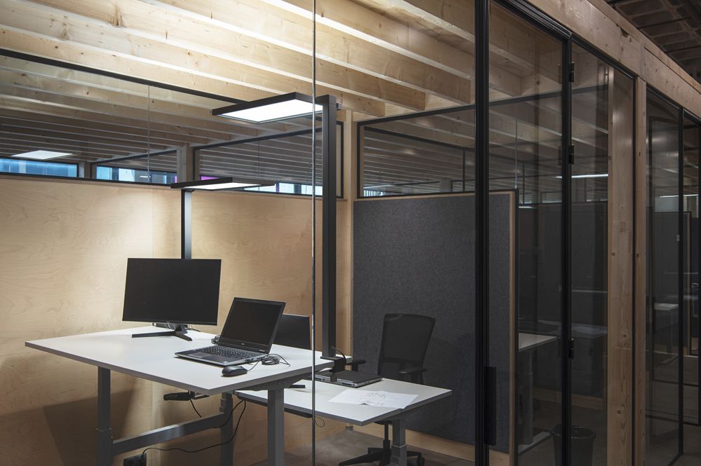 Lampe de table LED SLV WORKLIGHT 79W 7600lm 4000K 1200mm aluminium noir