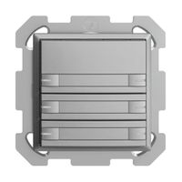 UP-KNX-Taster RGB EDUE, 250mW, m.RGB-LED, m.Papier., 6×Taste, 1×Tastenb., si