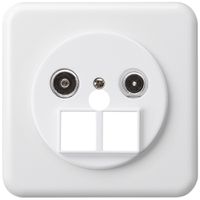 Prise multimédia ENC basico TV-R montage C 11dB 2GHz blanc