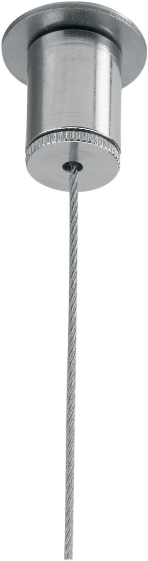 Stahlseilabhängung 3m einzel, silber
