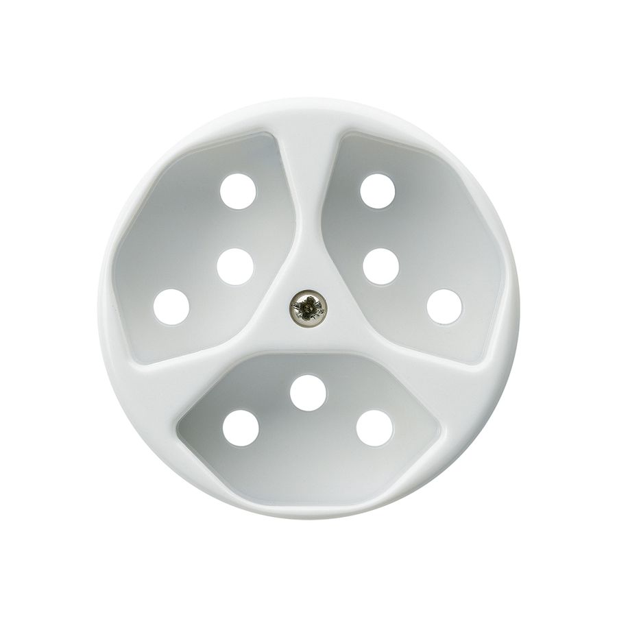 Disco frontale 3×tipo 13 bianco basico con protezione bambini