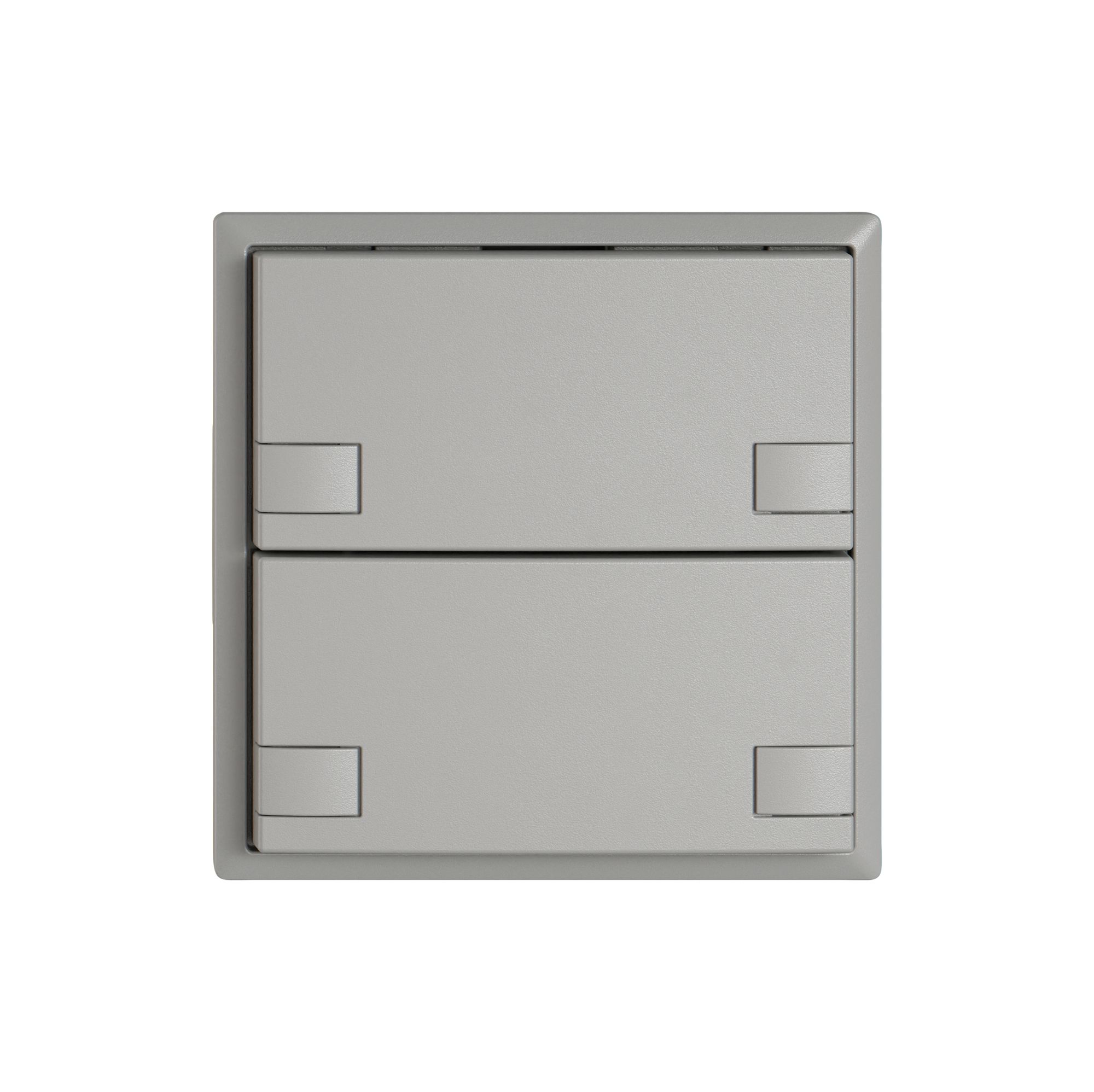 Pulsante universale EDIZIO.liv UNI SNAPFIX® 12…48V s.LED 2× com.2T grc