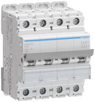 Leitungsschutzschalter Hager MCB 4P 415V Typ D 40A Icu 25kA 4TE
