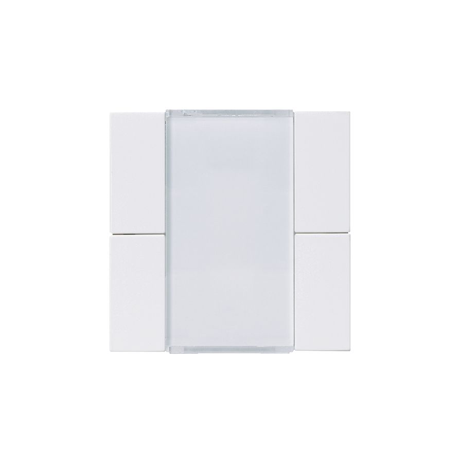 Tasterfront Hager basico KNX 4-fach weiss 45×45mm