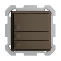 UP-KNX-Taster RGB EDUE, 250mW, o.LED, 3×Taste, 1×Tastenb., cof