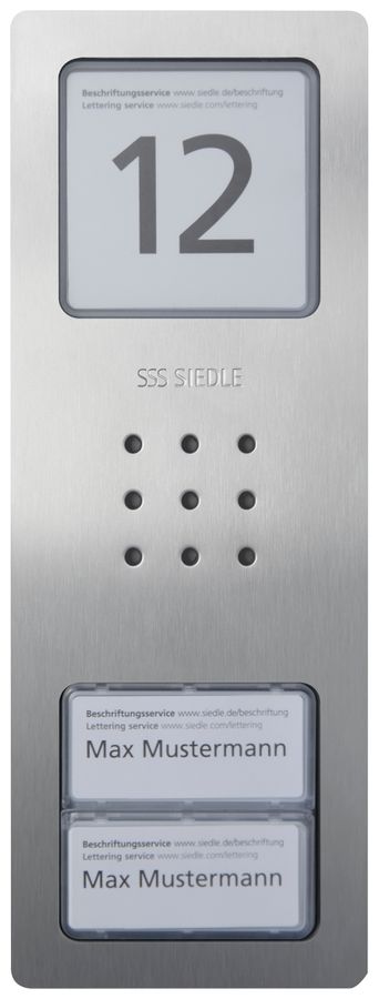 Poste audio externe Siedle Compact système bus 2 12VAC 226×82×29mm IP54