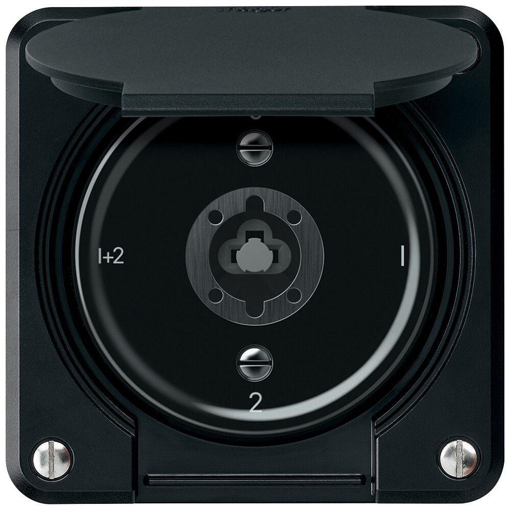 Interruttore a chiave robusto interruttore seriale 16A 250V 86×86mm nero