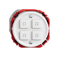 Szenentaster STANDARDdue Wiser SNAPFIX® 4 Szenen 4 Tasten WLAN ws