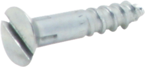 Vis à bois tête conique 3×16mm zinguée