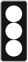 UP-Abdeckplatte origin 3×1 Ø58mm 92×212mm schwarz