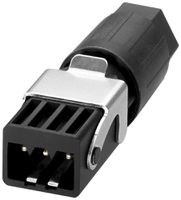 Connecteur à ficher QUICKON QPD STAK 3LPE 1.5mm² Ø13mm avec écrou noir