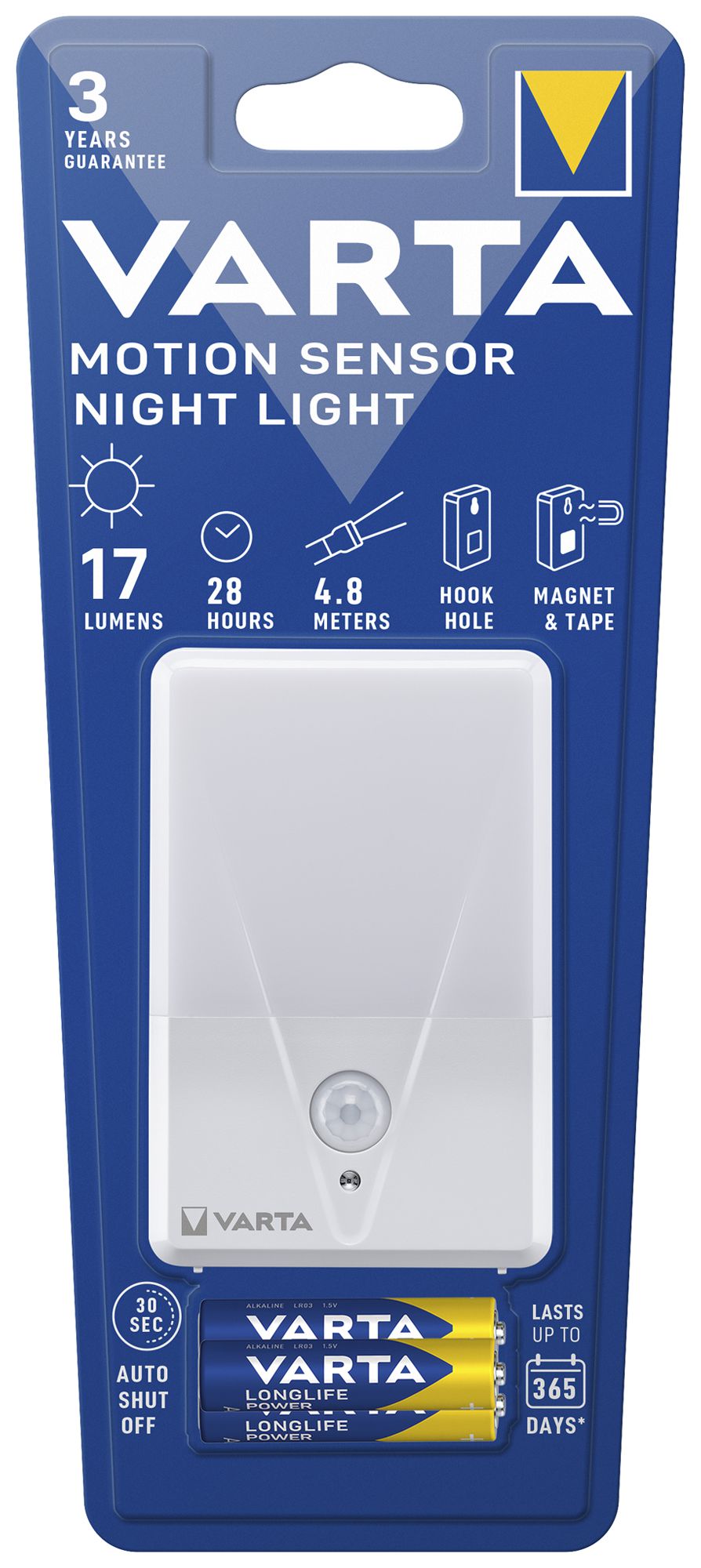 Veilleuse LED VARTA Night Light 17lm 3×AAA