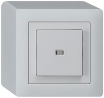 Contact à poussoir lumineux AP kallysto AR/2L gris clair