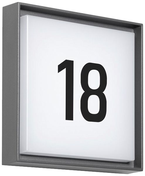 Applique LED DOTLUX WALLsquare SEN 2.5W 400lm 830 IP65 235×235mm gris