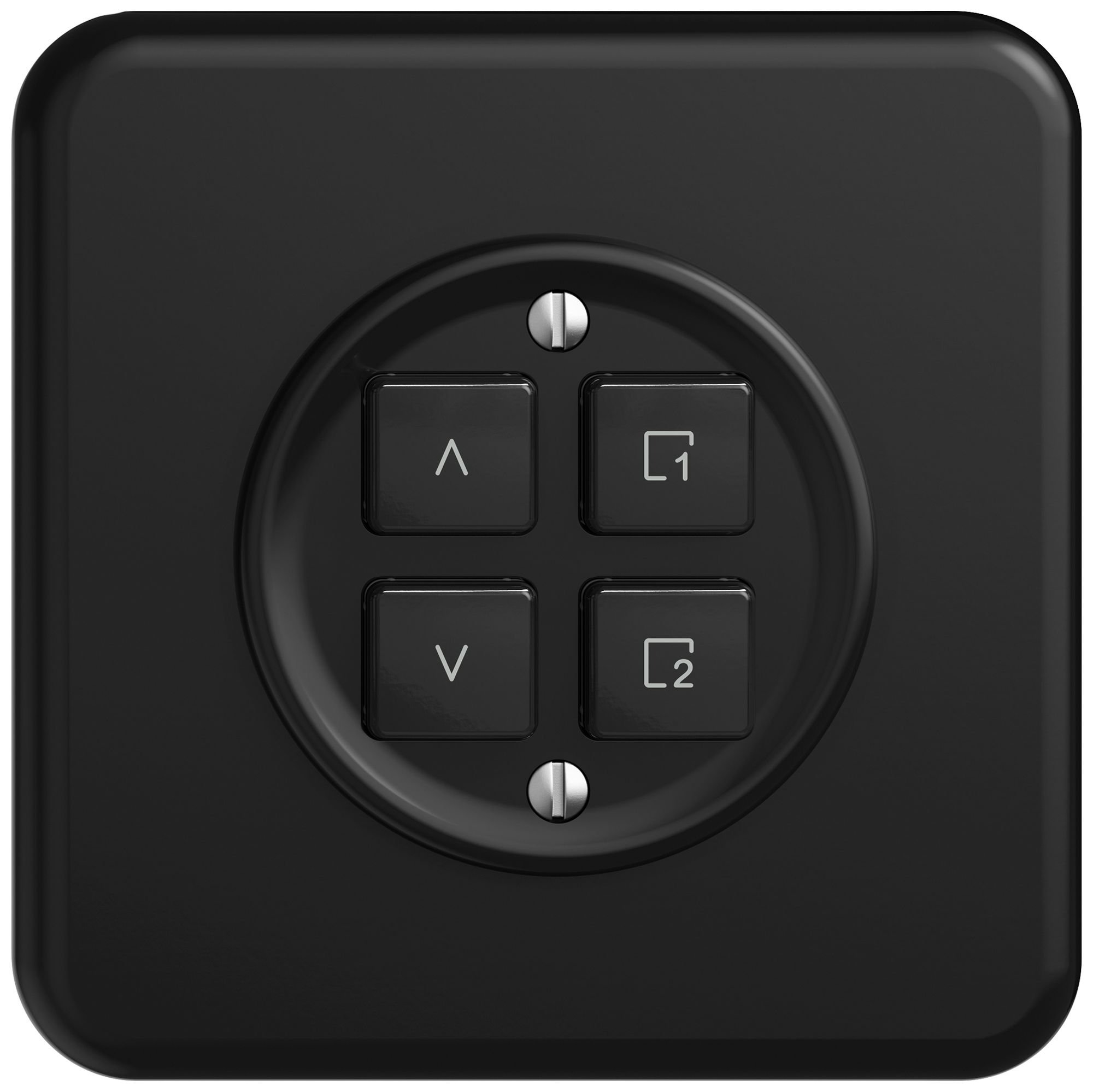 Interrupteur stores ENC STANDARDdue Wiser SNAPFIX® 1 scène 4 touches no