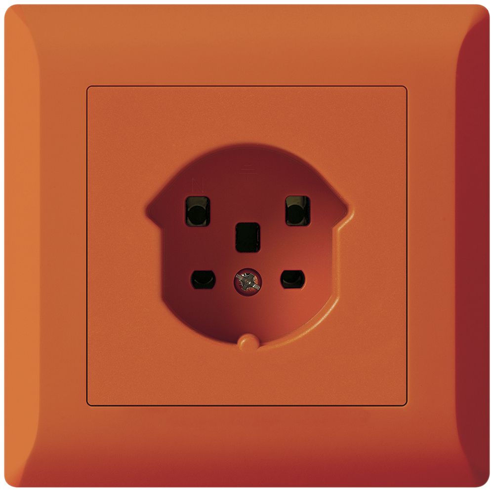 UP-Steckdose HA kallysto.line Typ 25 mit Steckklemmen orange