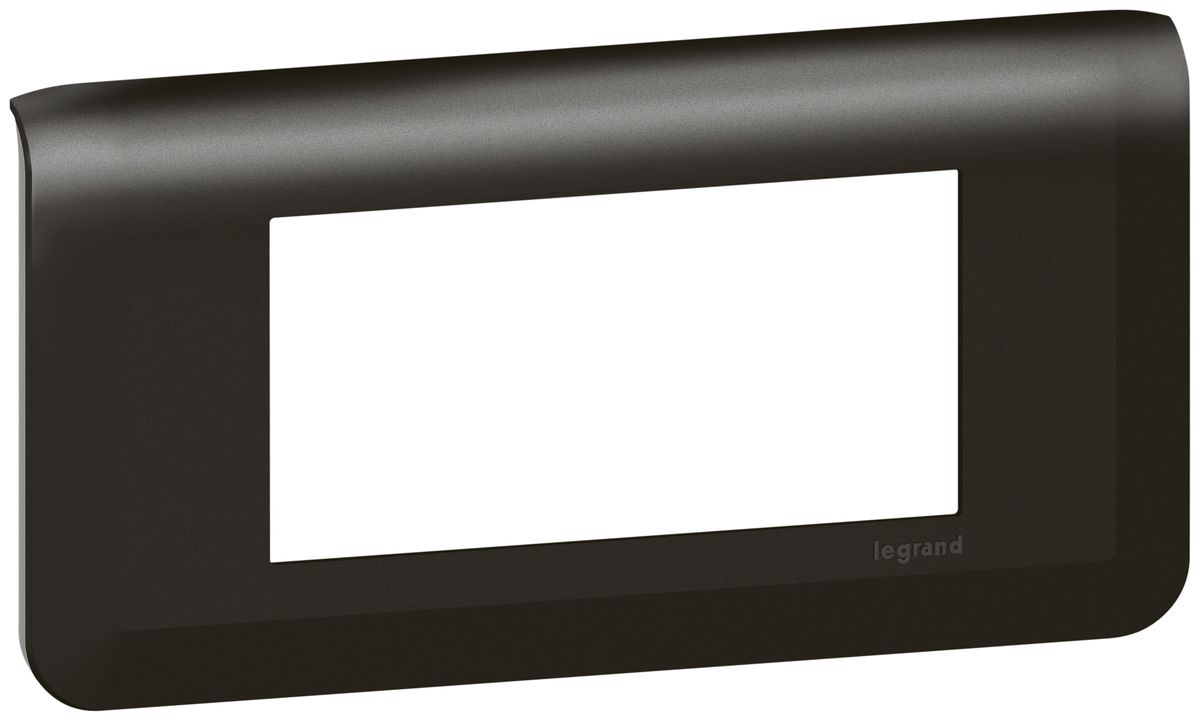 Abdeckrahmen MOS 1×4 Module horizontal schwarz matt