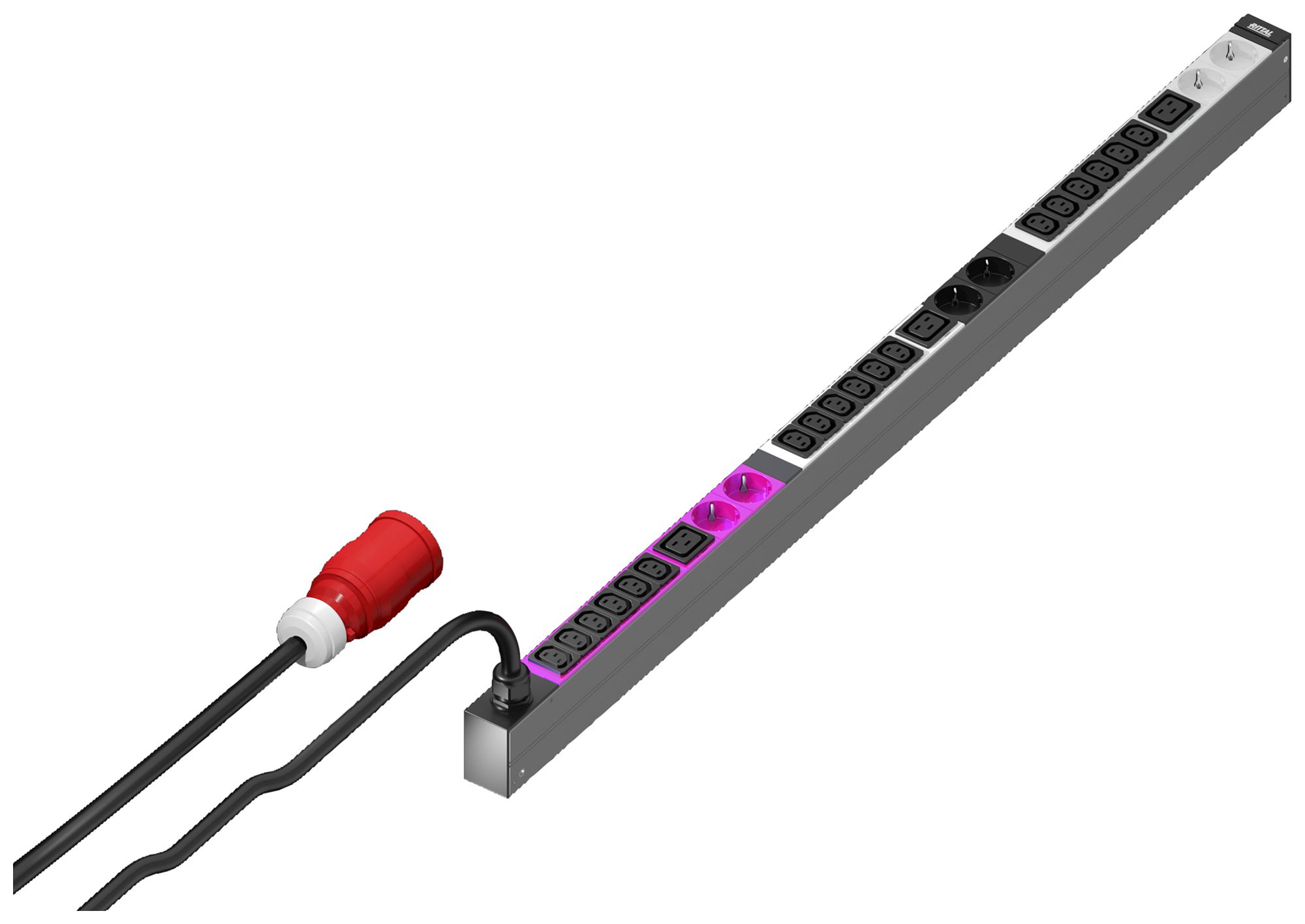 Stromverteiler Rittal DK 7979.175 1095mm 18×C13 3×C19 6×SCHUKO 400V