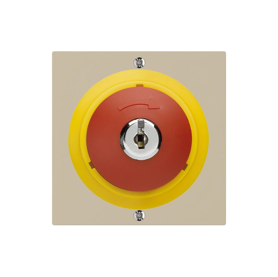 Schlüsseltaster kallysto NOT-AUS beige