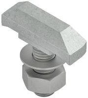 Hakenkopfschraube Niedax M10, Länge 30mm, mit Mutter und Scheibe