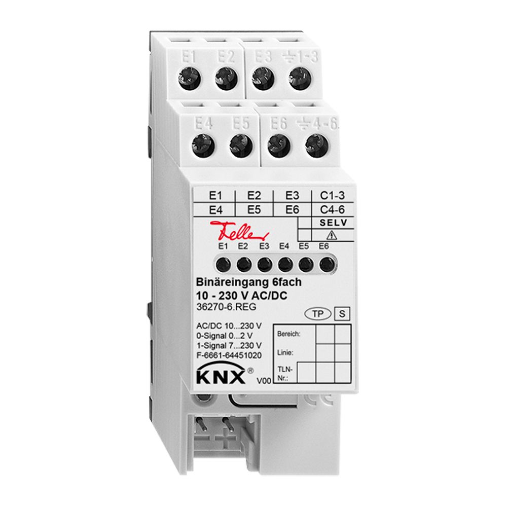 Entrata binaria AMD Feller KNX 6 volte 10…230VAC/DC