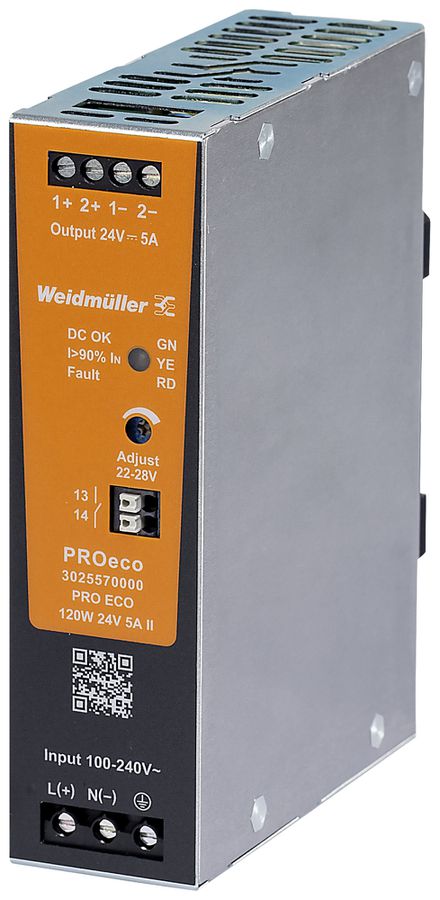 Schaltnetzgerät Weidmüller Connect Power PRO ECO 120W 24V 5A